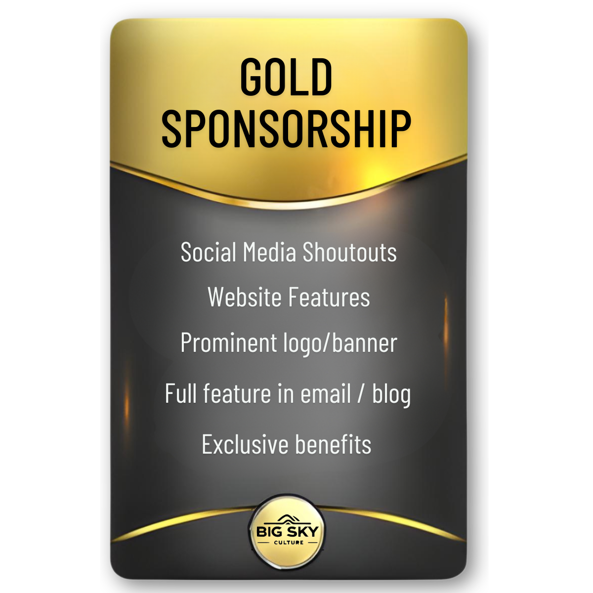 Gold Sponsorship