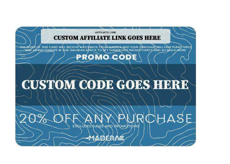 Madera Outdoor add on 100 / Custom Custom 20% off Cards