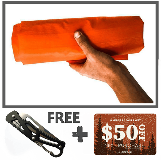 Ambassador Only Offer: Backpacking Sleeping Pad + Pocket Knife + $50 Gift Card